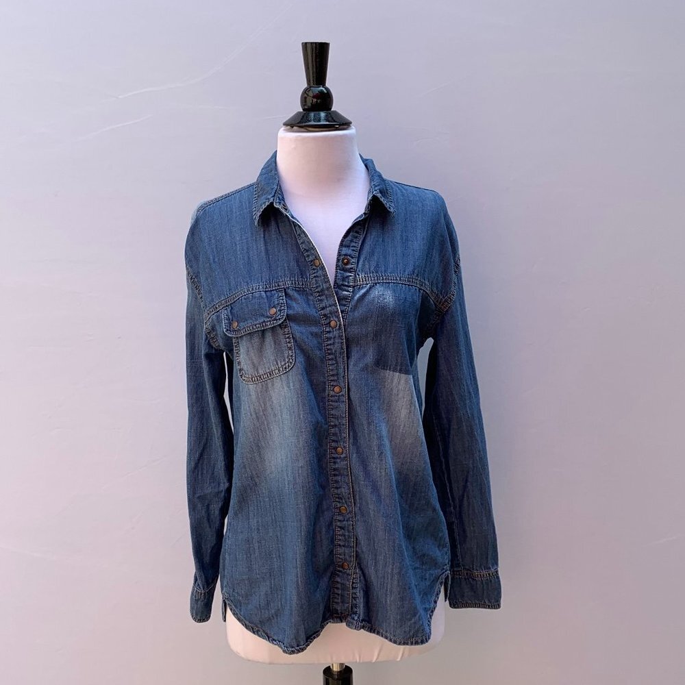 Life in Progress Women's Denim Shirt Size XS